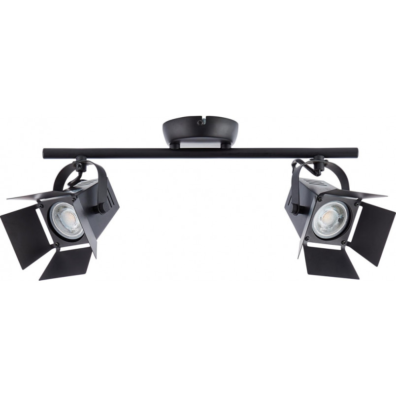 Plafon industrialny Movie II LED - Brilliant | Czarny Mat