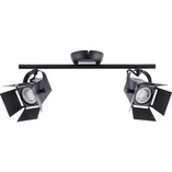 Plafon industrialny Movie II LED - Brilliant | Czarny Mat