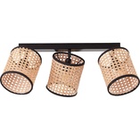 Plafon rattanowy boho Wiley | Lampa sufitowa Brilliant