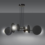 Lampa wisząca loft Idea IV czarna Emibig | 96cm