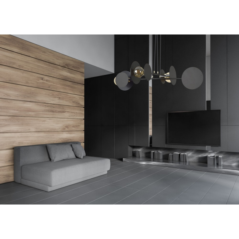 Lampa wisząca loft Idea IV czarna Emibig | 96cm