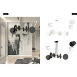 Lampa wisząca loft Idea IV czarna Emibig | 96cm