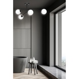 Lampa sufitowa Pregos IV - Szklane kule, czarny/biały | Emibig