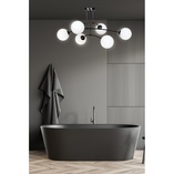 Lampa Sufitowa Pregos IV - Szklane Kule, Biały/Czarny | Emibig