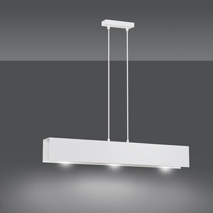 Lampa wisząca Gentor 72cm biała Emibig | Skandynawski Design