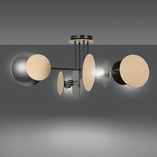 Lampa Zita IV Emibig | Drewniana, Sufitowa, 86cm - Kup Teraz!