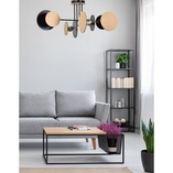 Lampa Zita IV Emibig | Drewniana, Sufitowa, 86cm - Kup Teraz!