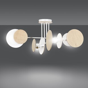 Lampa Zita IV - Skandynawska lampa sufitowa drewniana | Emibig