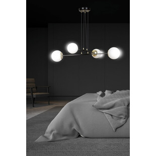 Lampa wisząca Emibig Ognis IV - Szklane kule czarno-białe | Sklep z Lampami