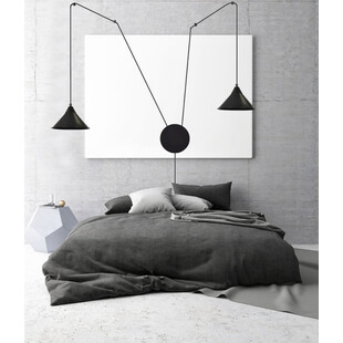 Lampa wisząca Abramo II czarna - Emibig | Loftowa, 2-punktowa