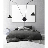 Lampa wisząca Abramo II czarna - Emibig | Loftowa, 2-punktowa
