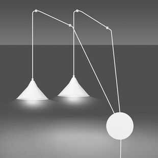 Lampa wisząca Abramo II biała | Emibig - Skandynawski Design