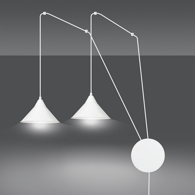 Lampa wisząca Abramo II biała | Emibig - Skandynawski Design