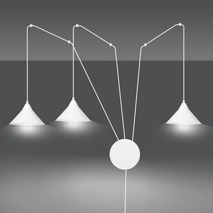Lampa wisząca Abramo III biała - Emibig | Skandynawski design