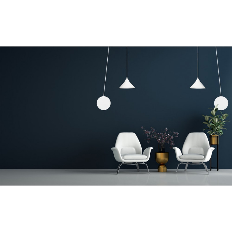 Kinkiet wiszący Abramo biały Emibig | Skandynawski design