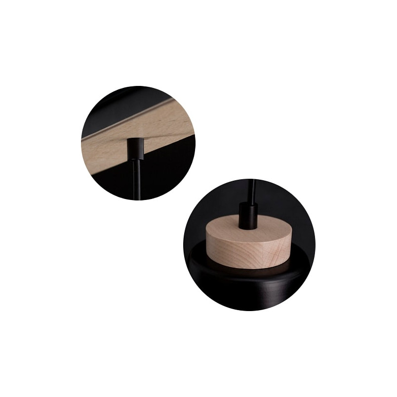 Lampa wisząca Bolero 2 czarna | Skandynawski design Emibig