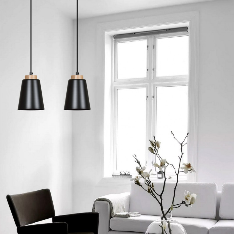 Lampa wisząca Bolero 2 czarna | Skandynawski design Emibig