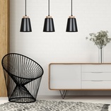 Lampa Wisząca Bolero 3 Czarna | Skandynawski Design Emibig