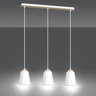 Lampa wisząca Bolero 3 - Skandynawska biel | Emibig