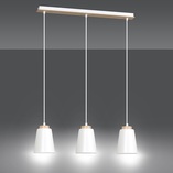 Lampa wisząca Bolero 3 - Skandynawska biel | Emibig