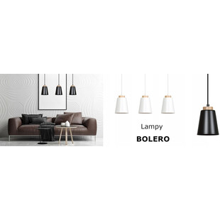 Lampa wisząca Bolero 3 - Skandynawska biel | Emibig