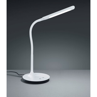 Lampa biurkowa LED Polo biała Trio | Nowoczesne oświetlenie