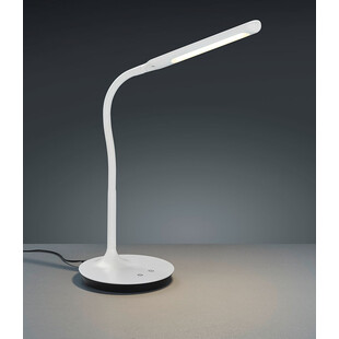 Lampa biurkowa LED Polo biała Trio | Nowoczesne oświetlenie
