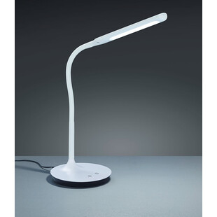 Lampa biurkowa LED Polo biała Trio | Nowoczesne oświetlenie