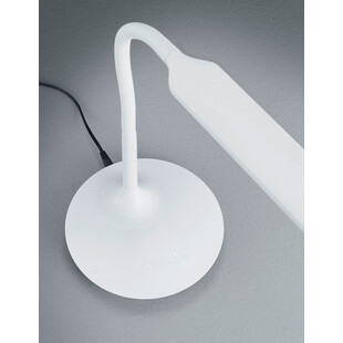 Lampa biurkowa LED Polo biała Trio | Nowoczesne oświetlenie