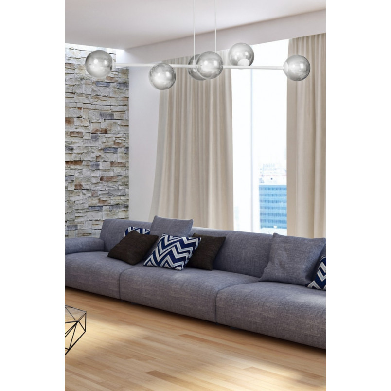 Lampa wisząca Rossi VI - szkło, 110cm | Emibig