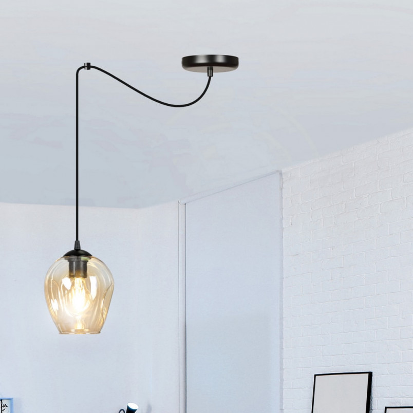 Lampa wisząca szklana "Pająk" Emibig - Unikalny design