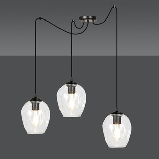 Lampa wisząca "Pająk" Level III | Szkło, E27 | Emibig