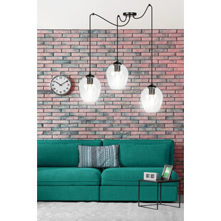 Lampa wisząca "Pająk" Level III | Szkło, E27 | Emibig
