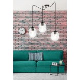 Lampa wisząca "Pająk" Level III | Szkło, E27 | Emibig