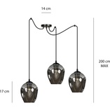 Lampa wisząca szklana "Pająk" Level III | Emibig