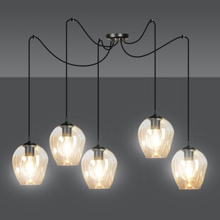 Lampa wisząca "Pająk" Level V - Emibig | Szkło, E27