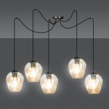 Lampa wisząca "Pająk" Level V - Emibig | Szkło, E27