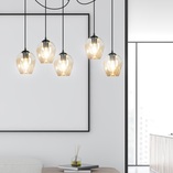 Lampa wisząca "Pająk" Level V - Emibig | Szkło, E27