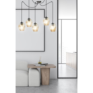 Lampa wisząca "Pająk" Level V - Emibig | Szkło, E27