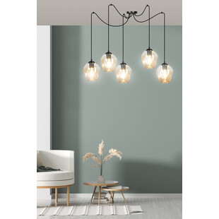 Lampa wisząca "Pająk" Level V - Emibig | Szkło, E27