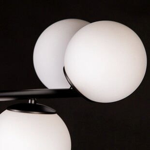 Lampa sufitowa Emibig Bior VI - szkło biało-czarne | Kup teraz!