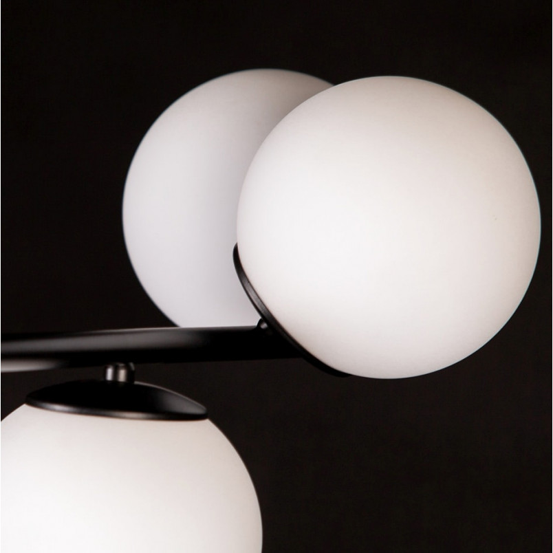 Lampa sufitowa Emibig Bior VI - szkło biało-czarne | Kup teraz!