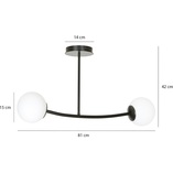 Lampa sufitowa Halldor II - szkło, biała, Emibig | Kup teraz