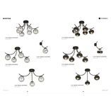 Kinkiet szklany Boston grafitowy Emibig | Elegancki design
