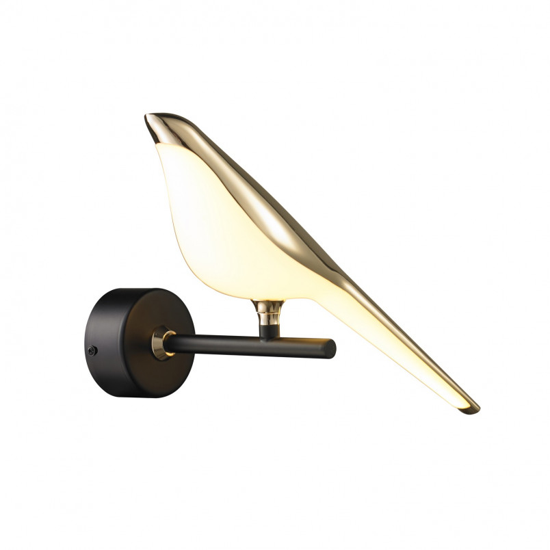 Kinkiet Tit czarno-złoty | Step Into Design - Nowoczesny design