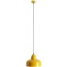 Kolorowa Lampa wisząca metalowa Como Colours 30 mustard Aldex do sypialni i salonu