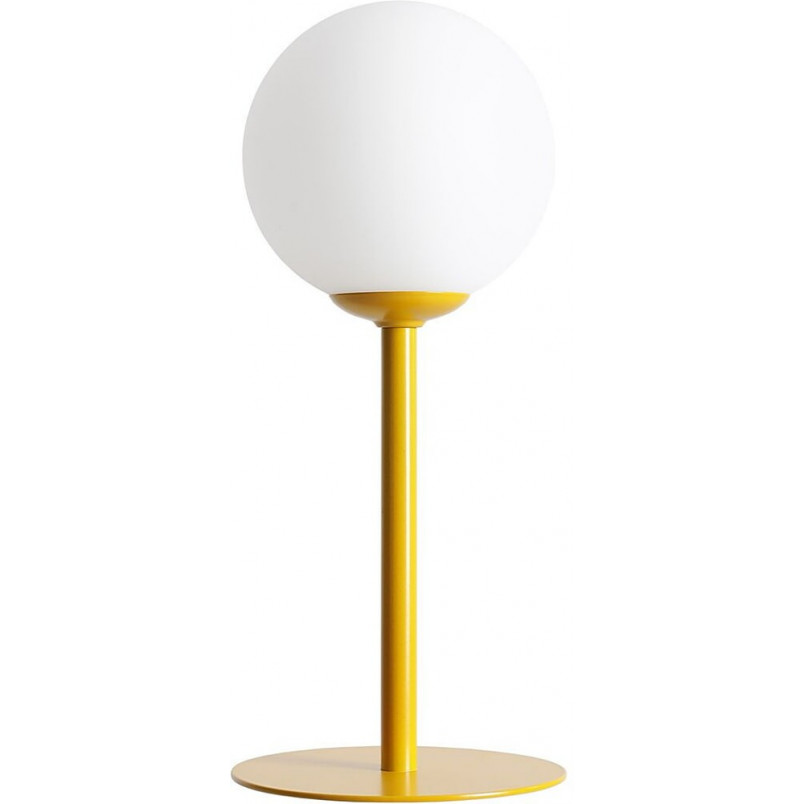 Lampa stołowa szklana Aldex Pinne Colours - Musztardowa | Sklep