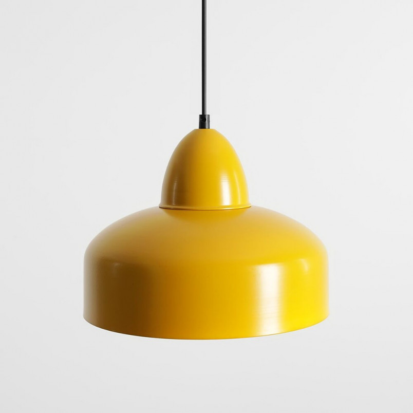 Lampa wisząca Como Colours - Aldex | Żółty metal, E27