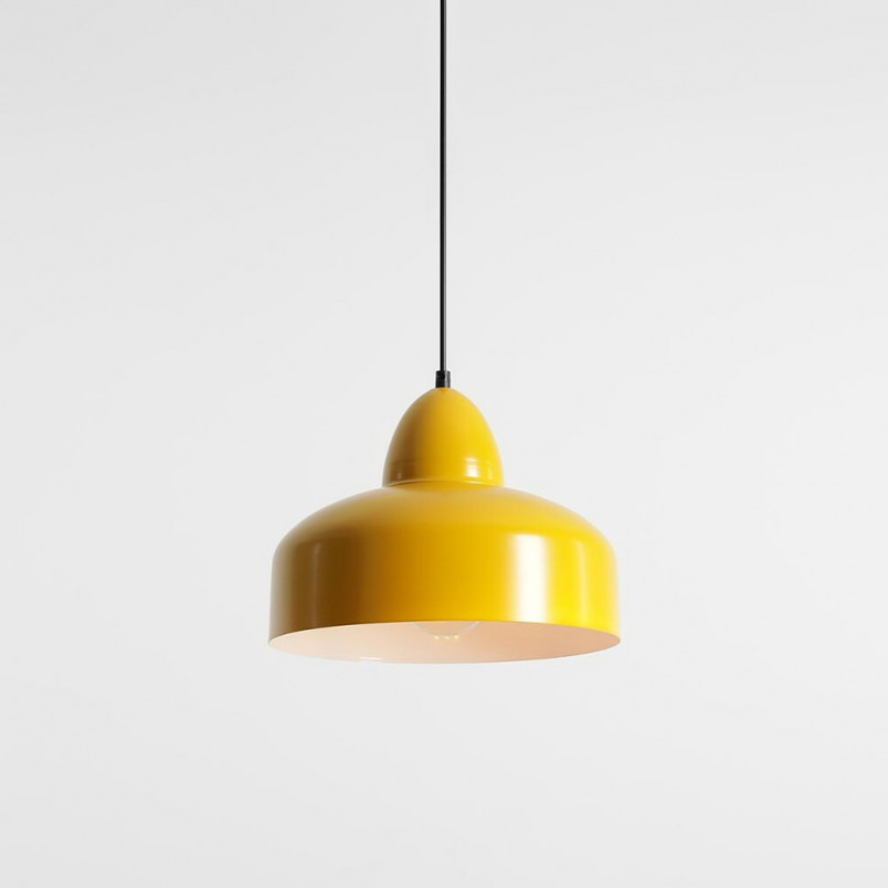 Lampa wisząca Como Colours - Aldex | Żółty metal, E27
