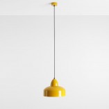 Lampa wisząca Como Colours - Aldex | Żółty metal, E27